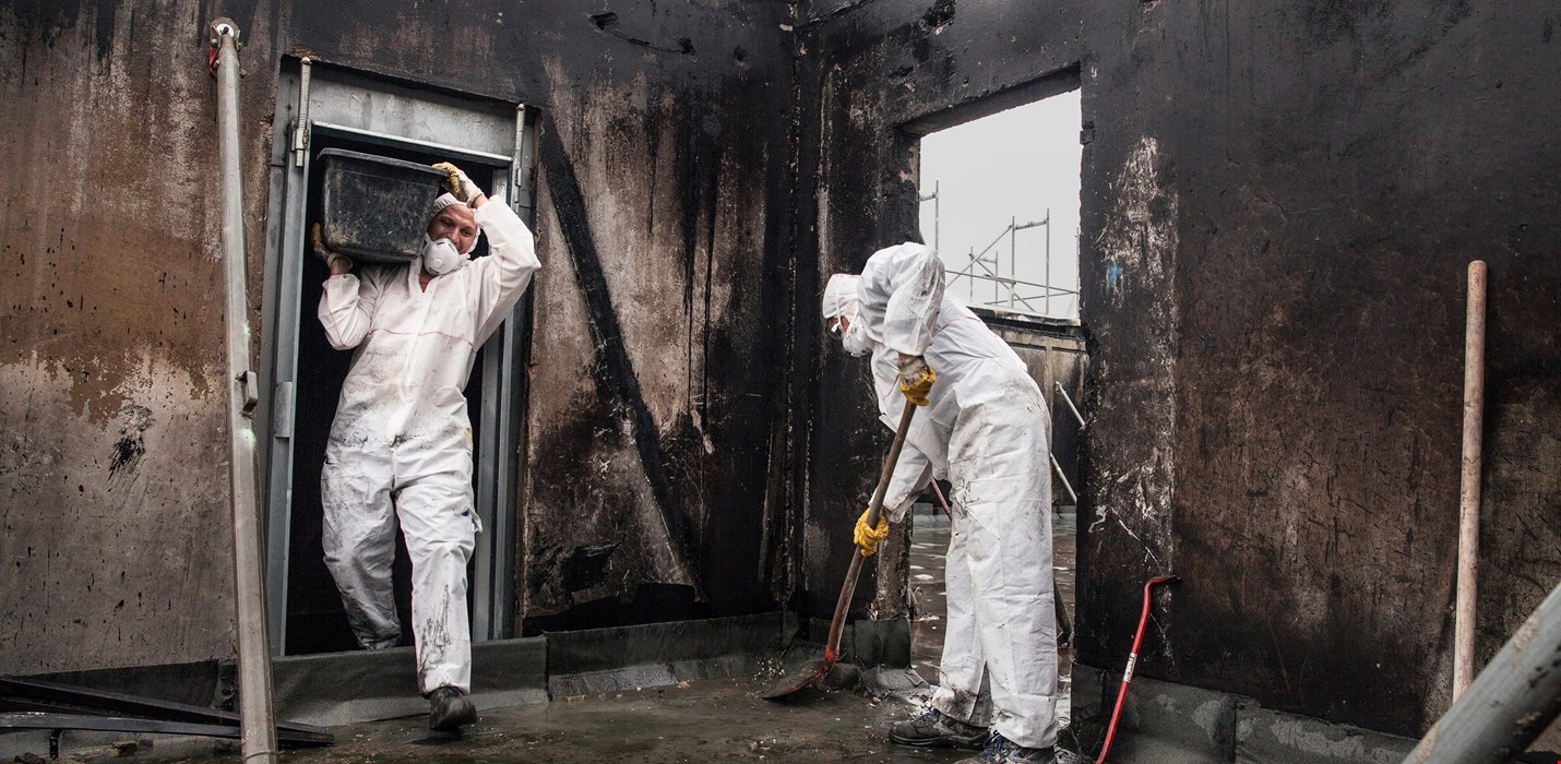 Repareren na brandschade