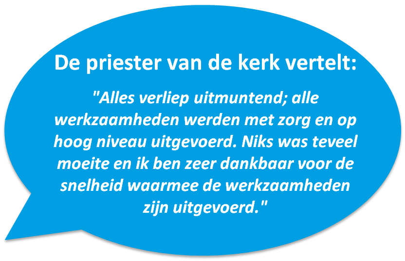 Quote priester na brand kerk