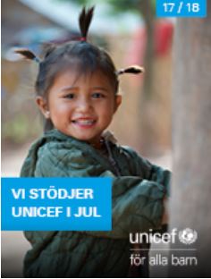 Vi st&ouml;djer UNICEF i jul